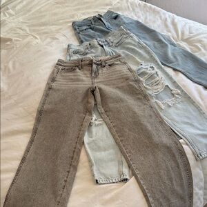 Women’s Jeans Bundle Size 0–2 | Abercrombie Aeropostale SOS | Baggy Mom Fit